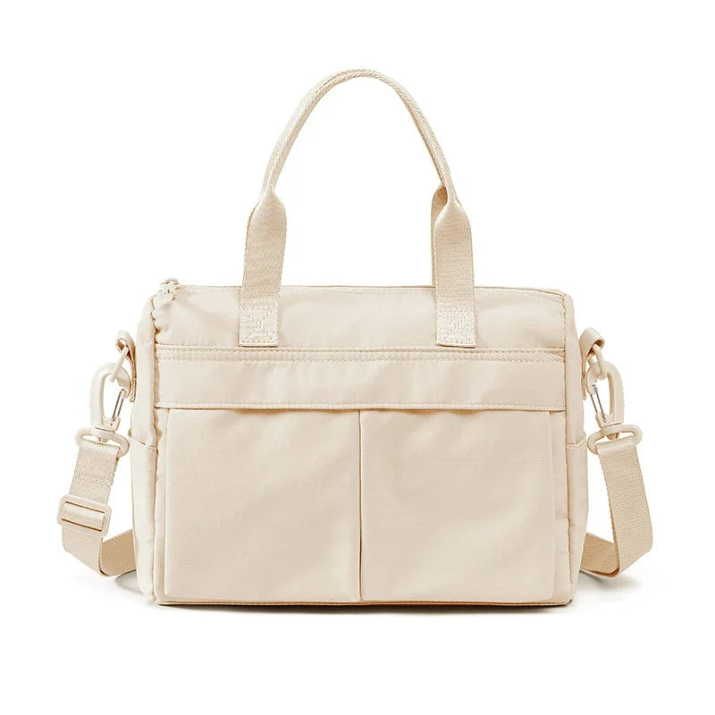Nixie Square Crossbody Nylon Bag | Multi-Pocket Shoulder Bag