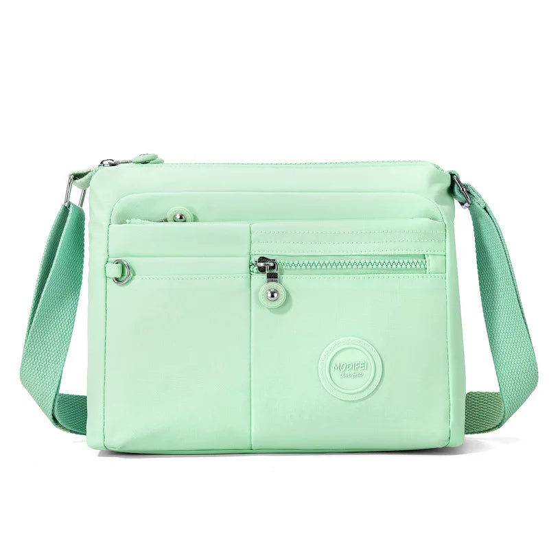 Nixie Large-Capacity Water-Resistant Nylon Crossbody Bag