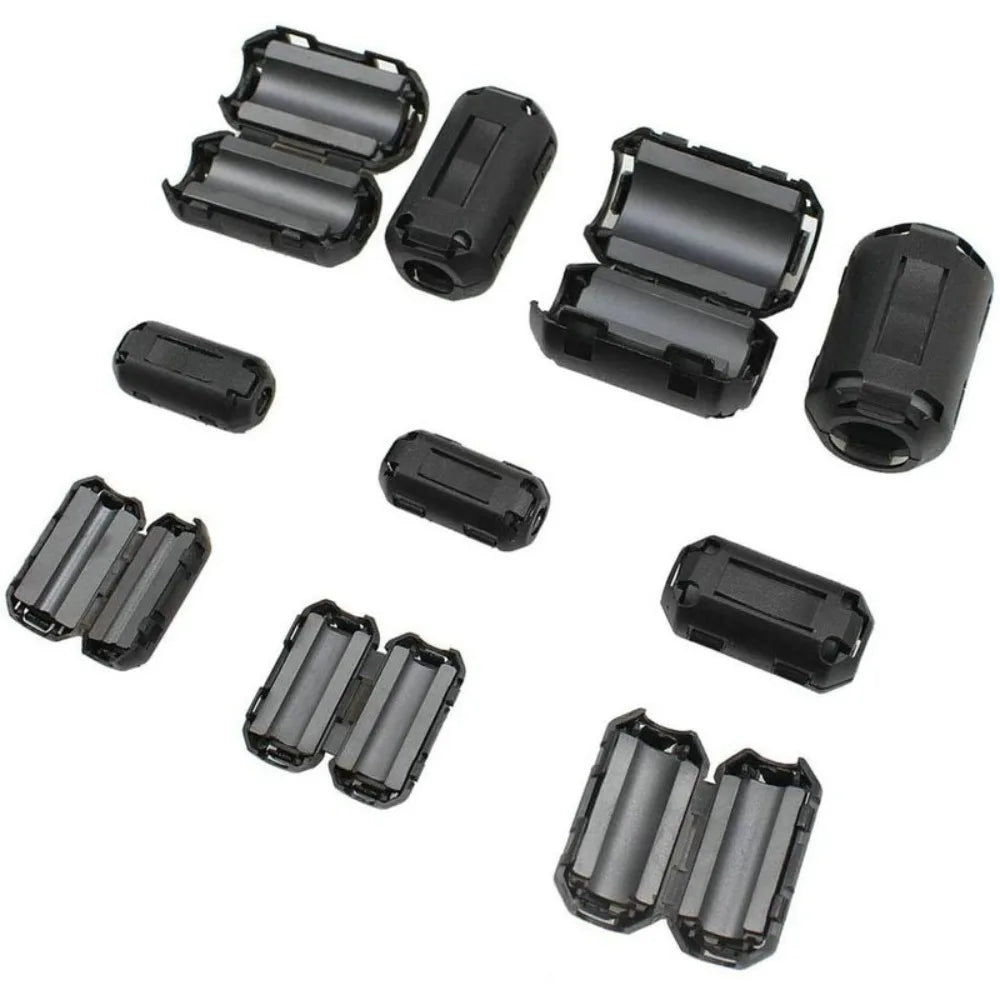 Snap-On Ferrite Bead Clamp EMI Filter Clip 3.5–13mm Cable