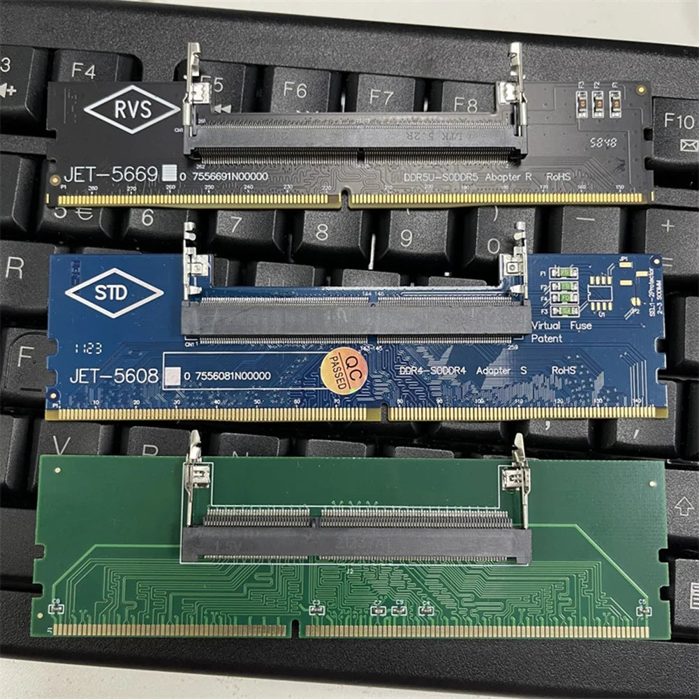 SO-DIMM to DIMM Adapter Card | DDR3 DDR4 DDR5 Laptop to Desktop