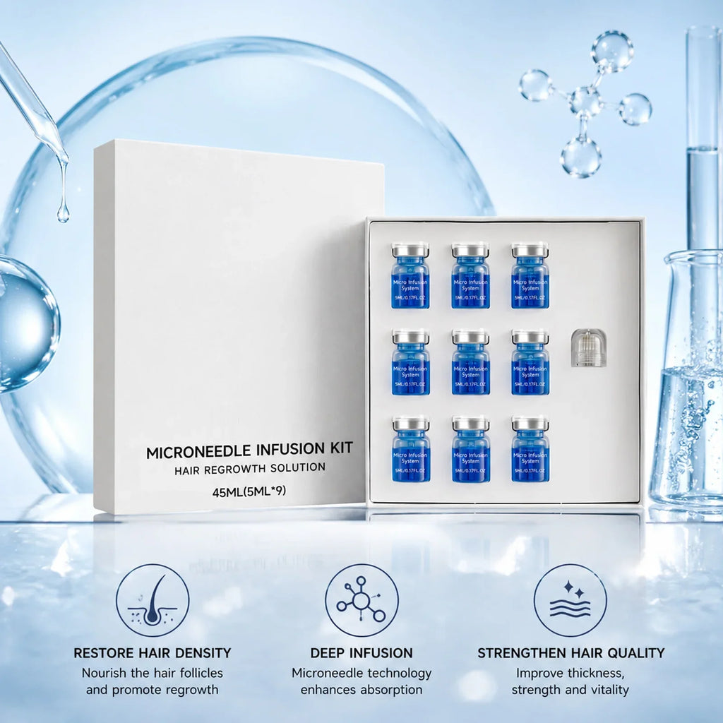 Microneedle Scalp Serum Kit – Nourishing Hair Care Set 45ml