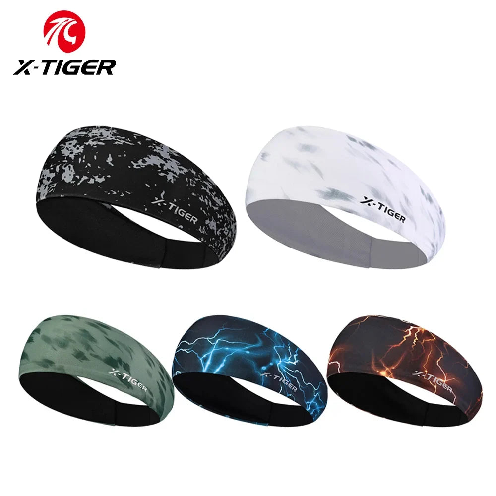 X-TIGER Ice Silk Cycling Headband – Sweat-Wicking Bandana