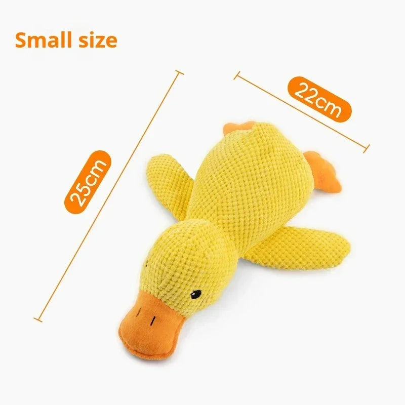 Squeaky Plush Duck Dog Toy – Bite-Resistant Chew Toy
