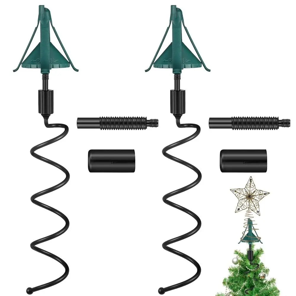 Twist-On Christmas Tree Topper Holder | Adjustable Stabilizer