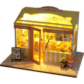 Japanese DIY Dollhouse Kit – Sushi Flower Shop with LED Lights