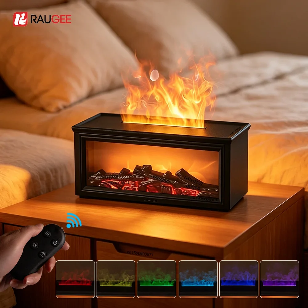 Fireplace Flame Aroma Diffuser & USB Humidifier | raugee