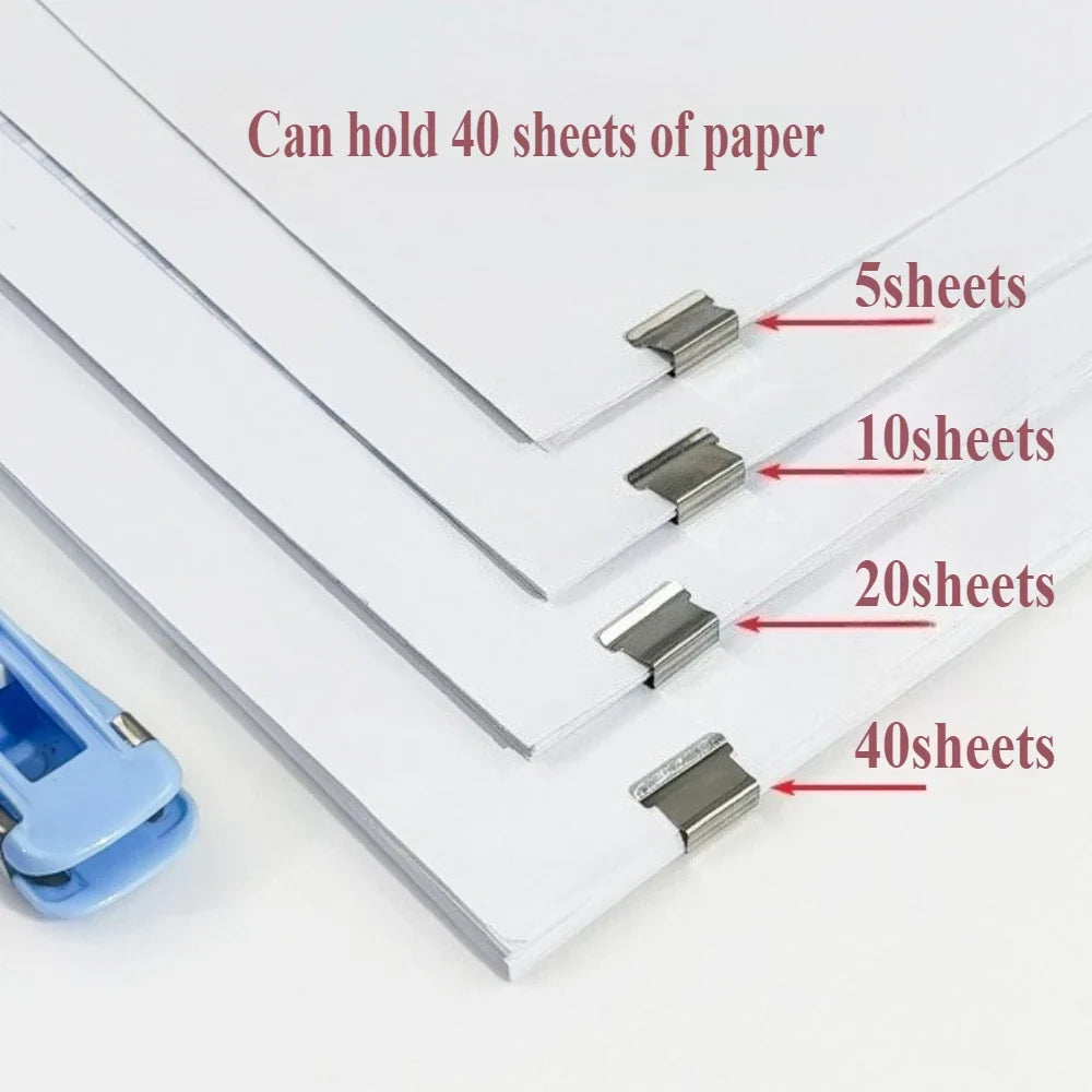 Paper Clip Dispenser with 50 Steel Clips | Desktop Organizer