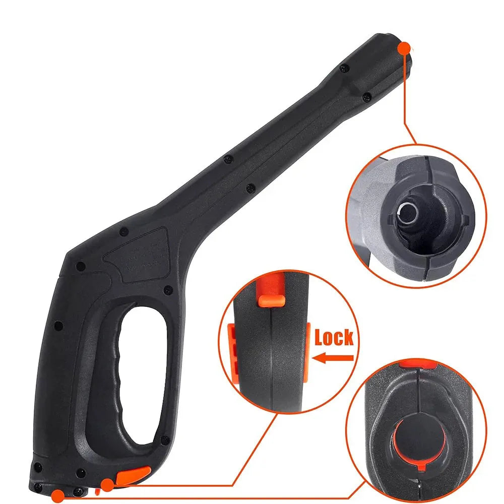 Pressure Washer Spray Gun – Turbo Nozzle & 5 Tips Included