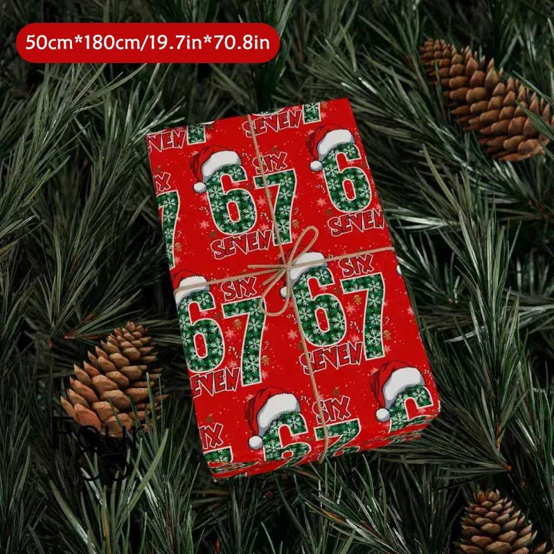 Kids' Christmas Wrapping Paper – Fun Santa Print Gift Wrap