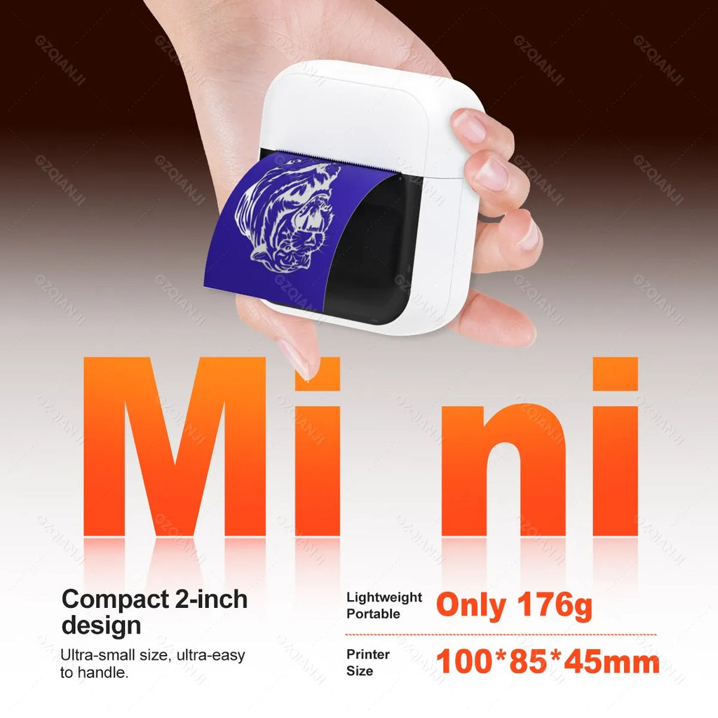 Mini Thermal Tattoo Stencil Printer – Inkless, Portable, 2-Inch
