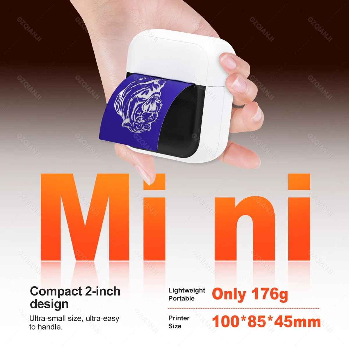 Mini Thermal Tattoo Stencil Printer – Inkless, Portable, 2-Inch