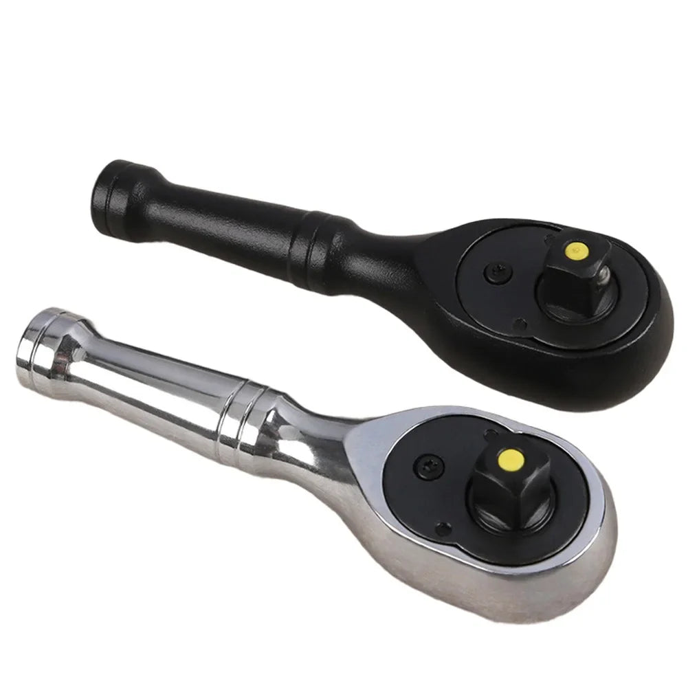 DAZZLEEX 72-Tooth Mini Ratchet Wrench 3/8" Drive | Chrome Vanadium