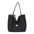 Large Canvas Tote Bag Women Polka Dot Korean Shoulder Bag
