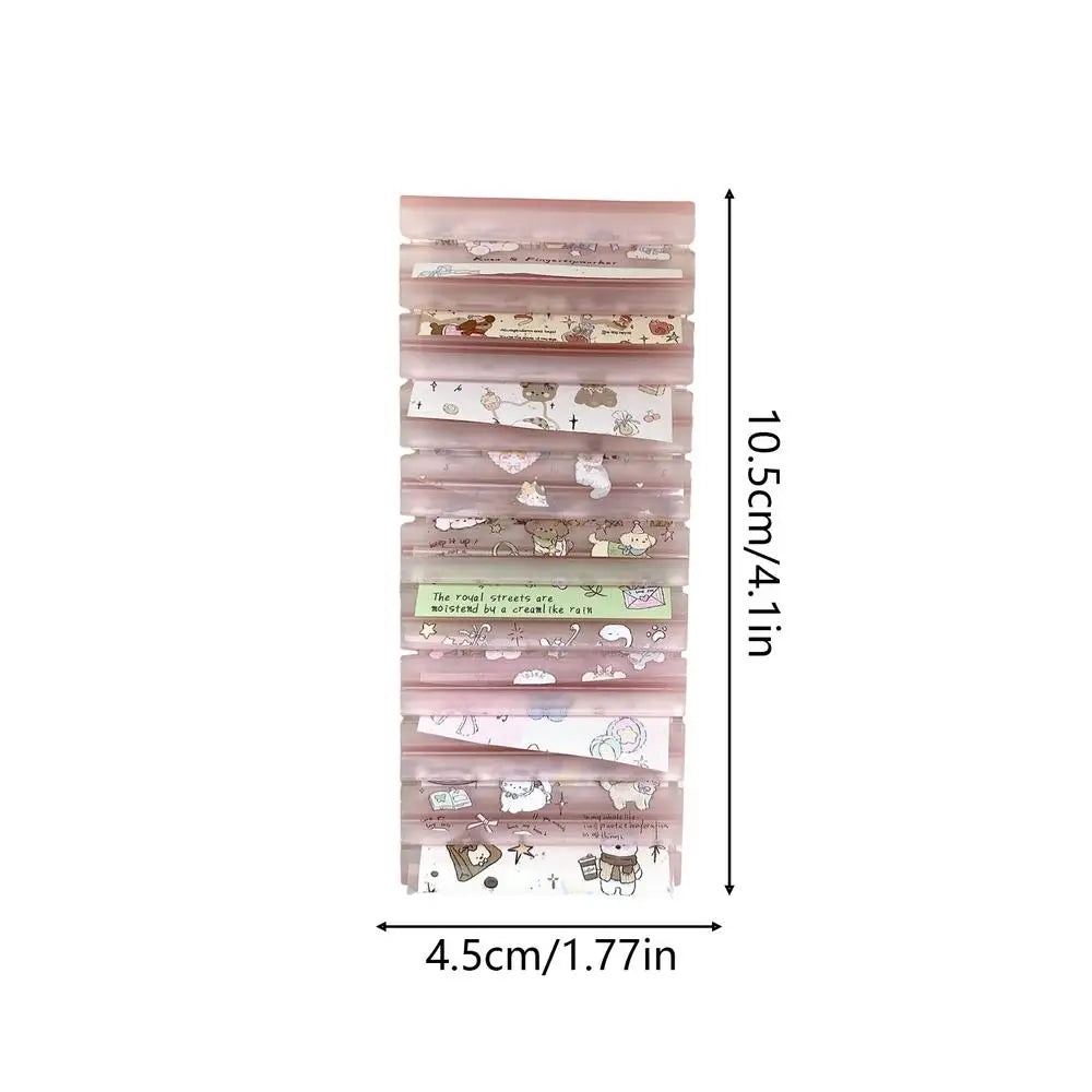 Nail Foil Storage Box – Transparent 10-Slot Organizer