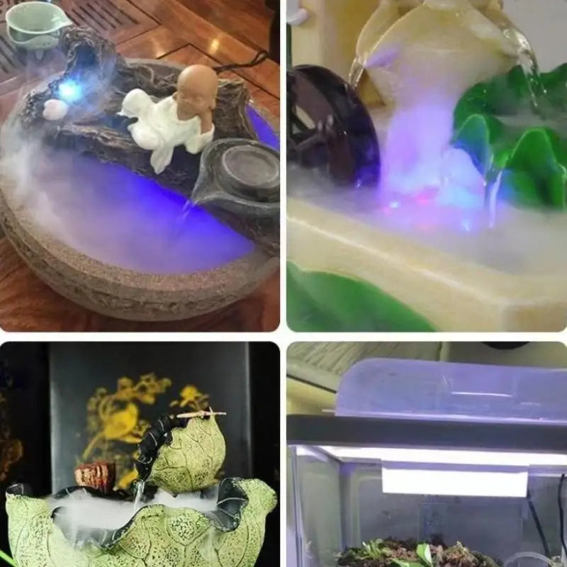USB Ultrasonic Mist Maker Fogger with 4 LED Lights | Atomizer