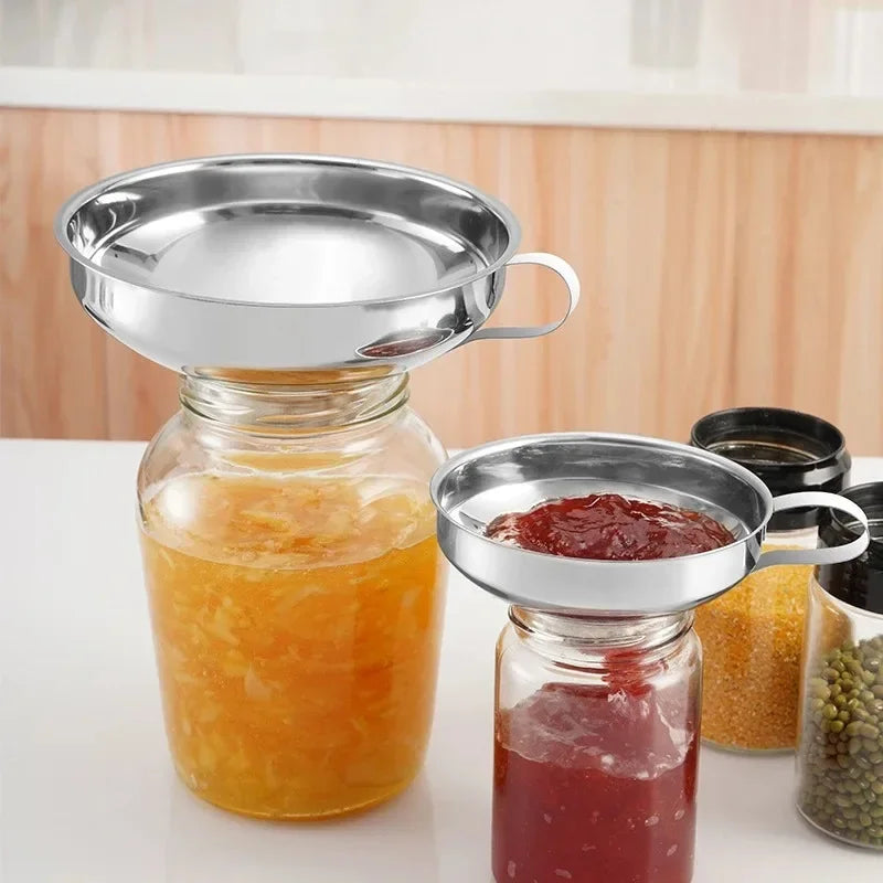 Stainless Steel Wide Mouth Canning Funnel – 2 Sizes