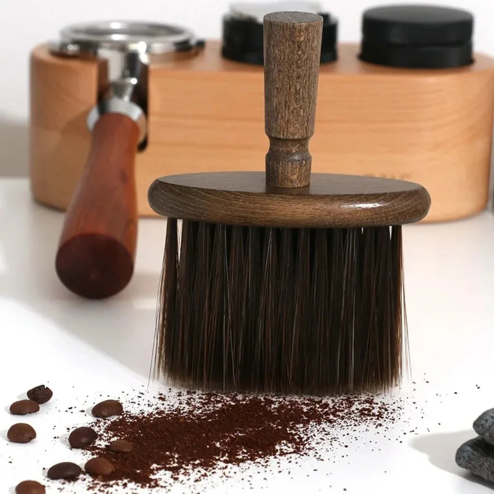 Soft Bristle Wooden Handle Keyboard & Coffee Cleaning Brush