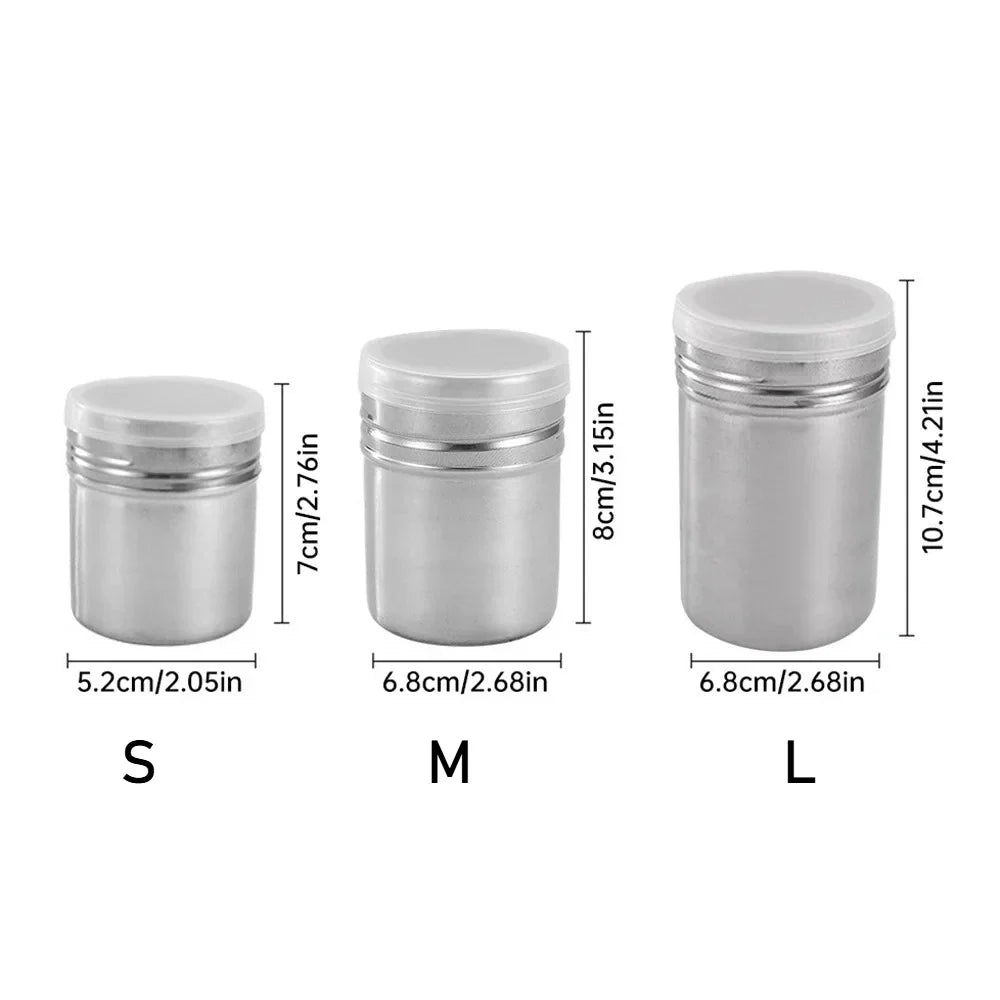 Stainless Steel Spice Jars with Lids – Seasoning Storage Containers