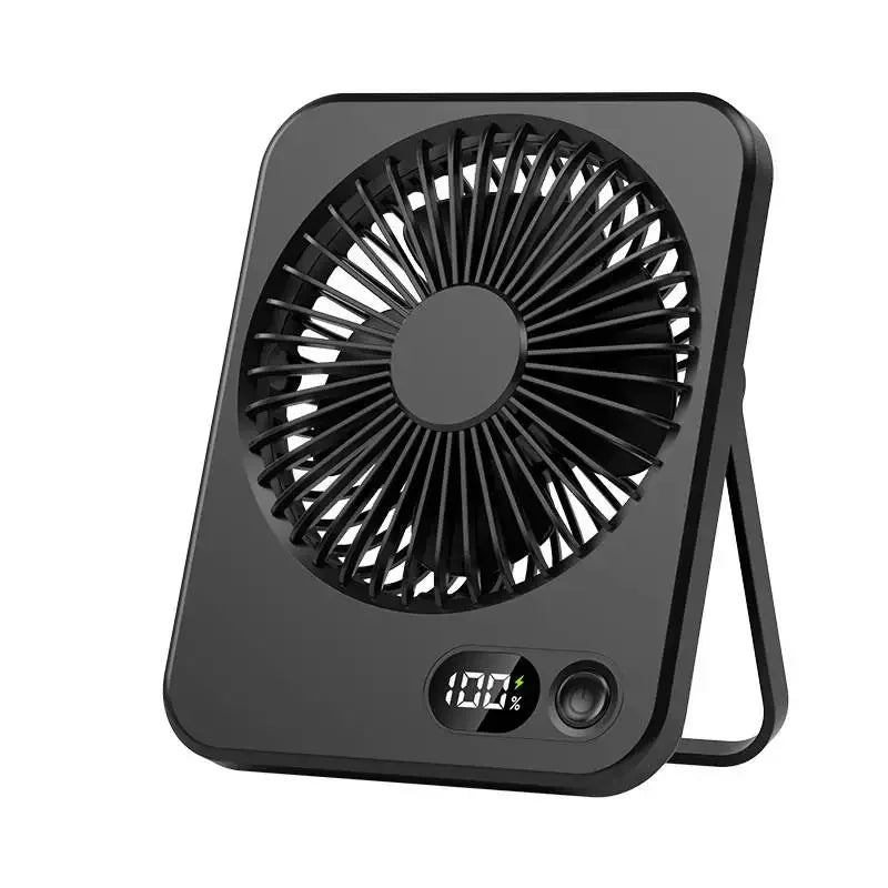 Mini Portable Rechargeable USB Desk Fan – 5 Speed 3-in-1