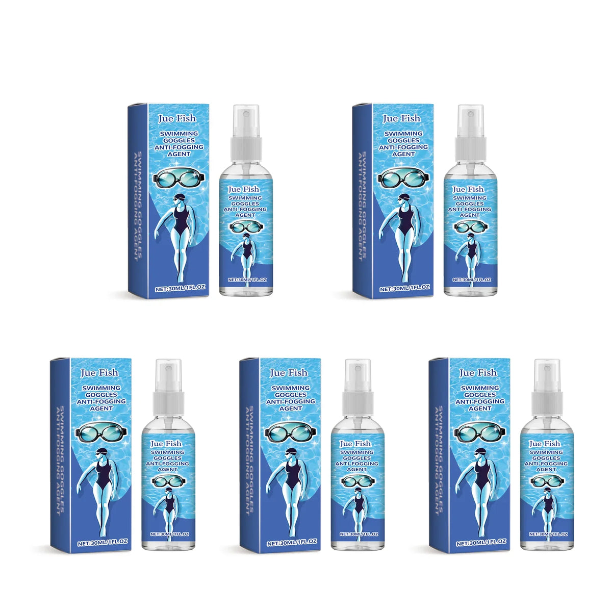 Jue-Fish Anti-Fog Spray for Glasses & Goggles 30ml