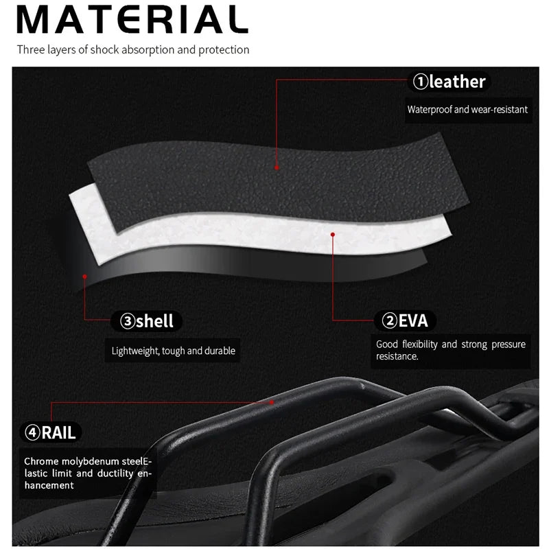 TOSEEK Ultralight MTB Bike Saddle – Ergonomic Hollow Cycling Seat