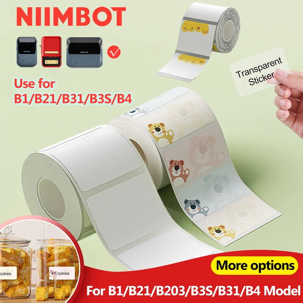NiiMBOT Waterproof Label Paper for B1 B21 B3S Mini Printers