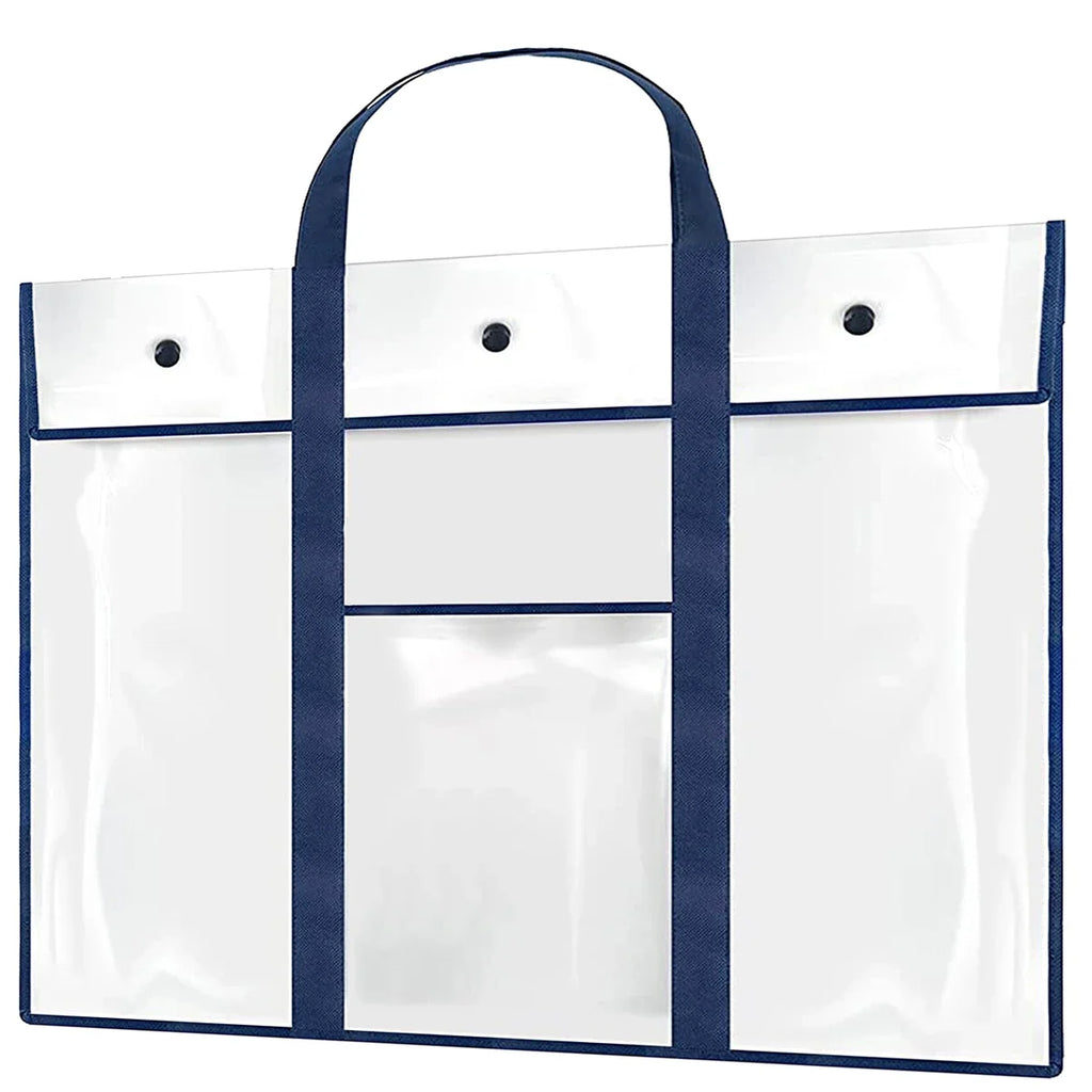 Clear PVC Art Portfolio Bag – Large Poster & Bulletin Board Holder