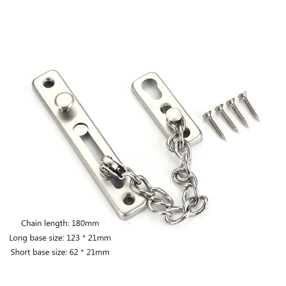 Door Chain Lock Security Bolt Latch – Home, Hotel & Child Safety
