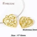 Heart Charms 18K Gold Plated & Rhodium Pendants | DIY Jewelry