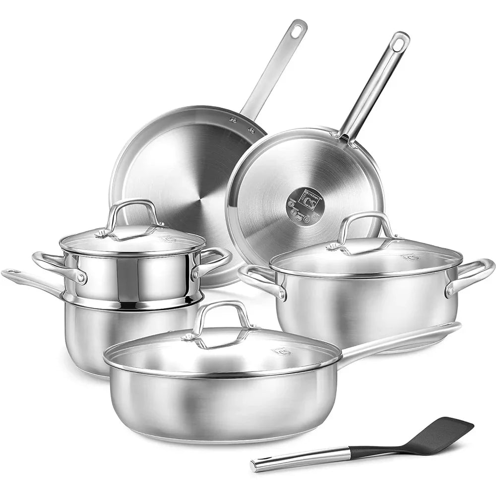 KOCH SYSTEME CS 10-Pc Stainless Steel Cookware Set | Induction