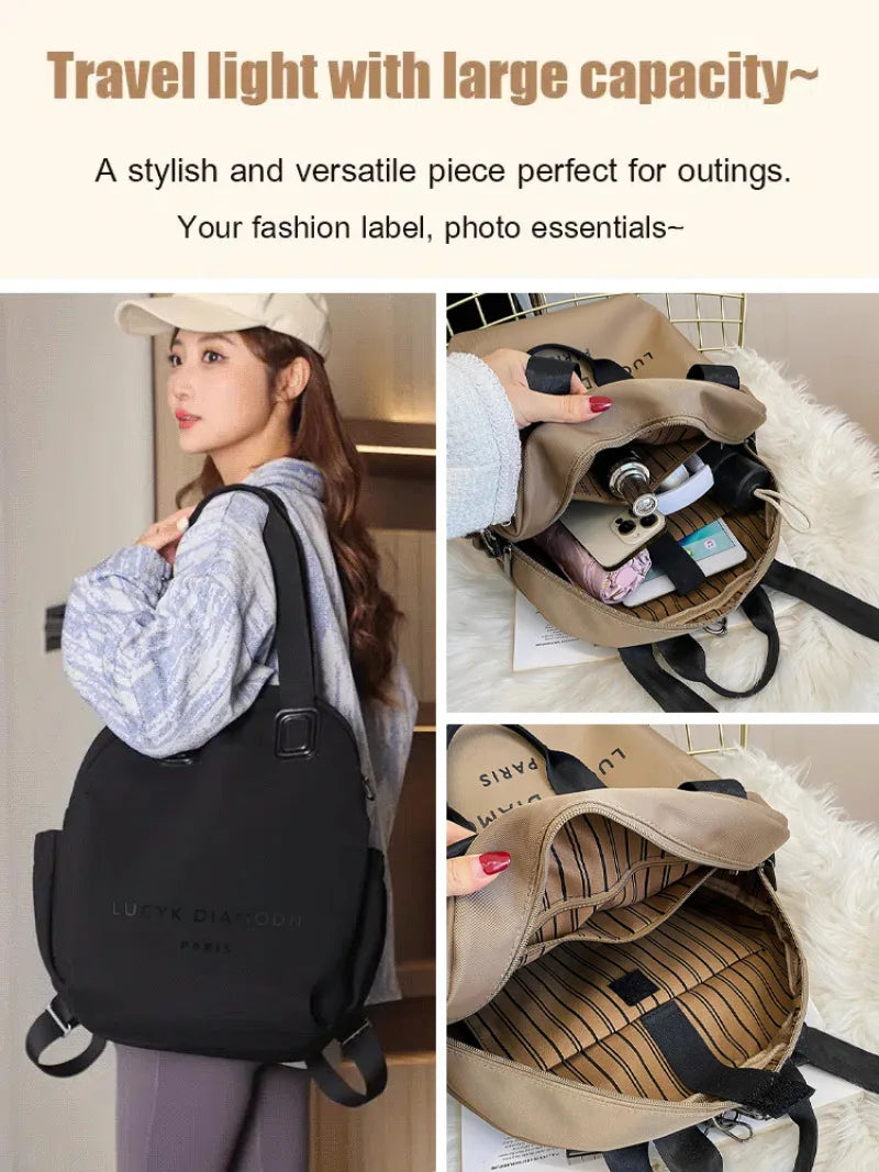 Women's Large Capacity Minimalist Backpack – Travel & Work Bag