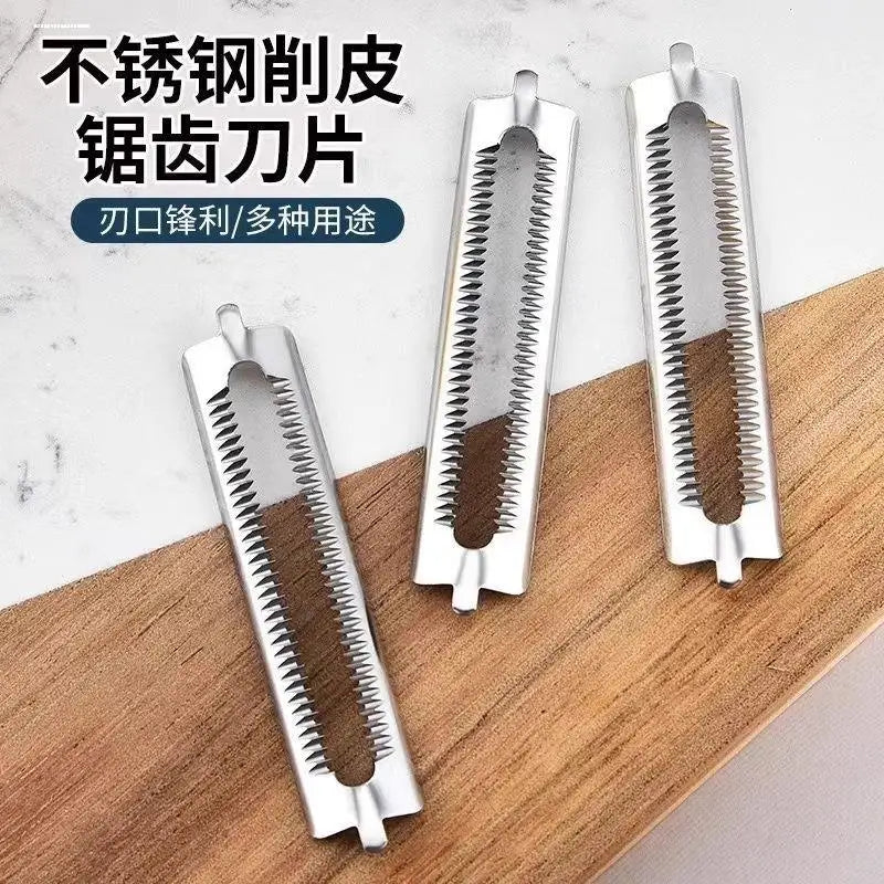 10-Pack Double Peeler Blades Stainless Steel Kitchen Tool