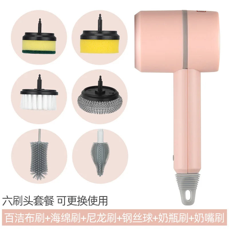 Wireless Electric Cleaning Brush – Handheld Multi-Use Scrubber