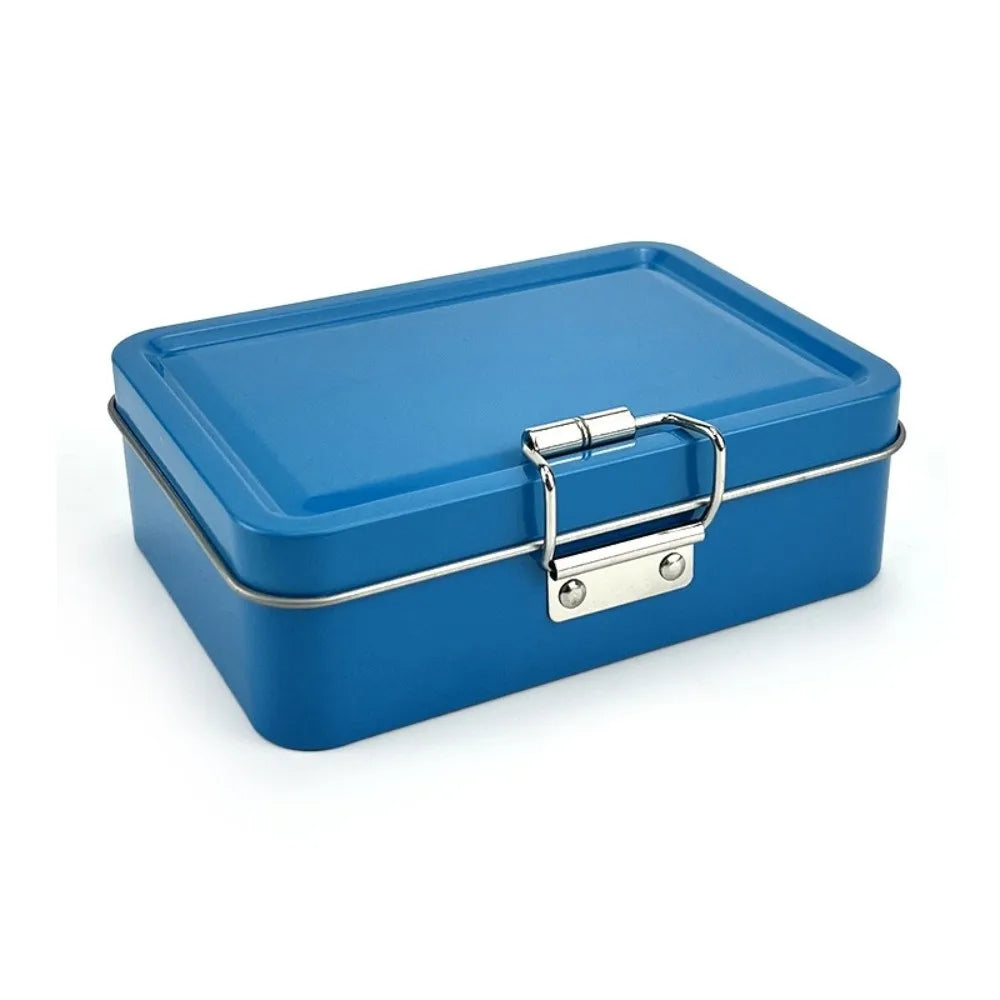 Metal Flip Lid Fishing Tin Box – Hook & Tackle Storage Organizer