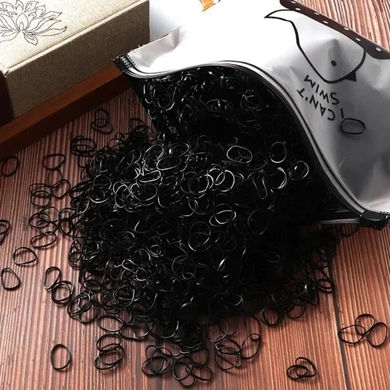 1000pcs Colorful Elastic Hair Bands – Ponytail Holders
