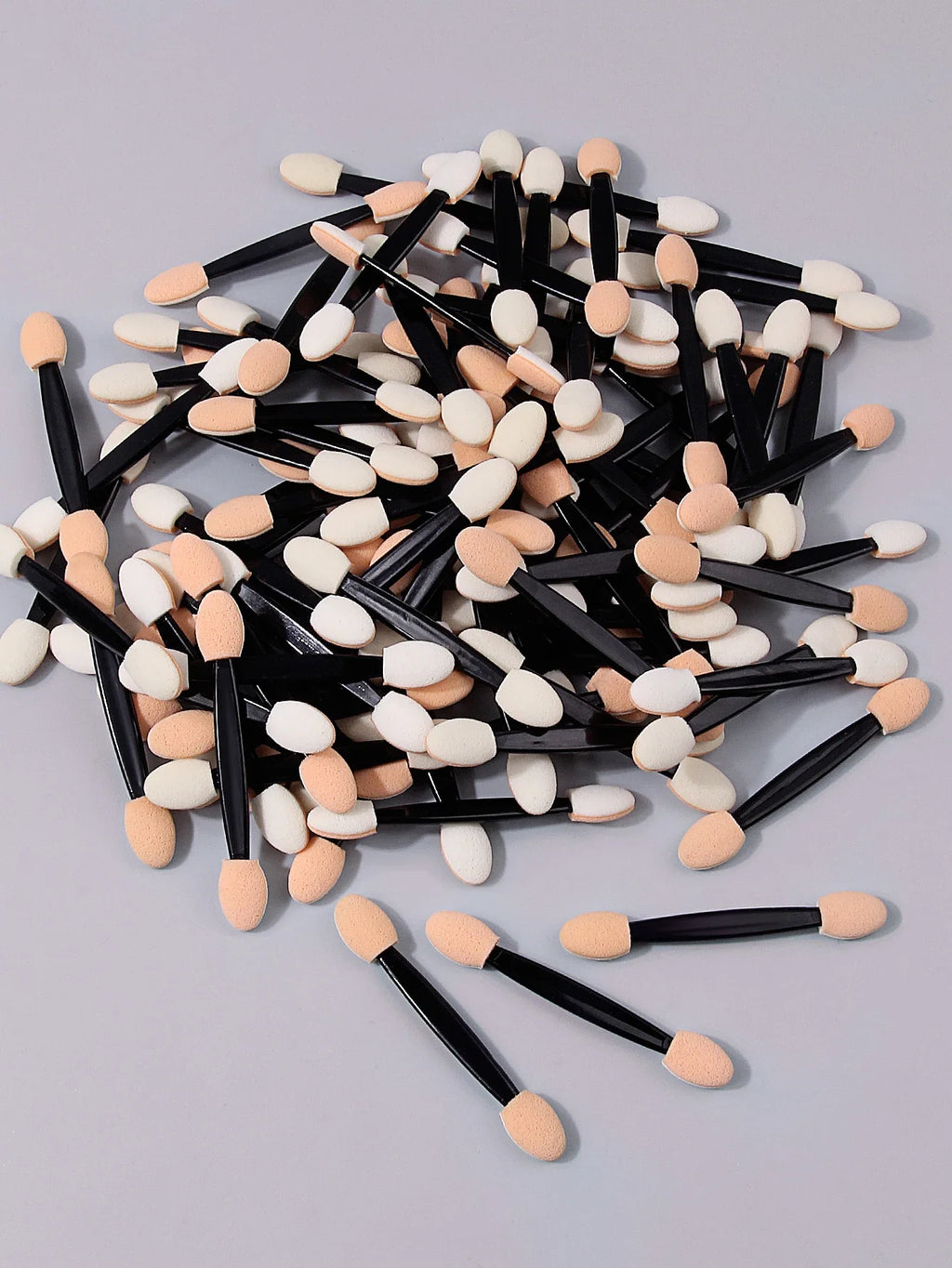 100Pcs Dual-End Eyeshadow Sponge Sticks | Makeup & Nail Art Wand
