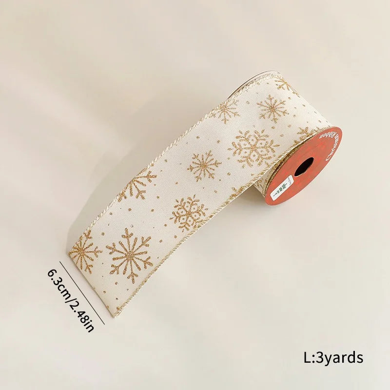 Velvet Christmas Ribbon Roll 3 Yards – Holiday Gift Wrapping