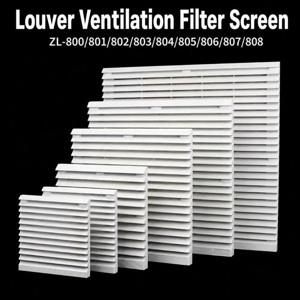 ABS Vent Grille Dustproof Waterproof Louver Fan Cover