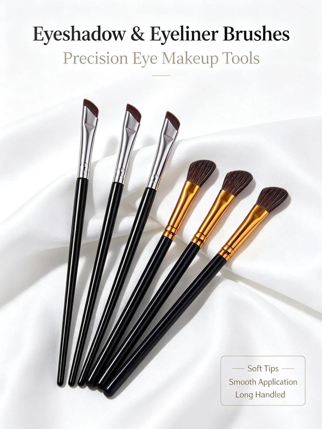 6-Piece Eyeshadow Brush Set – Soft Synthetic Blending Brushes