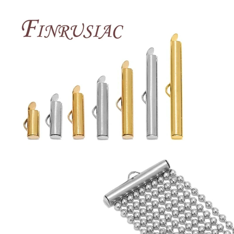 18K Gold Plated Crimp End Caps & Slider Clasps | DIY Jewelry
