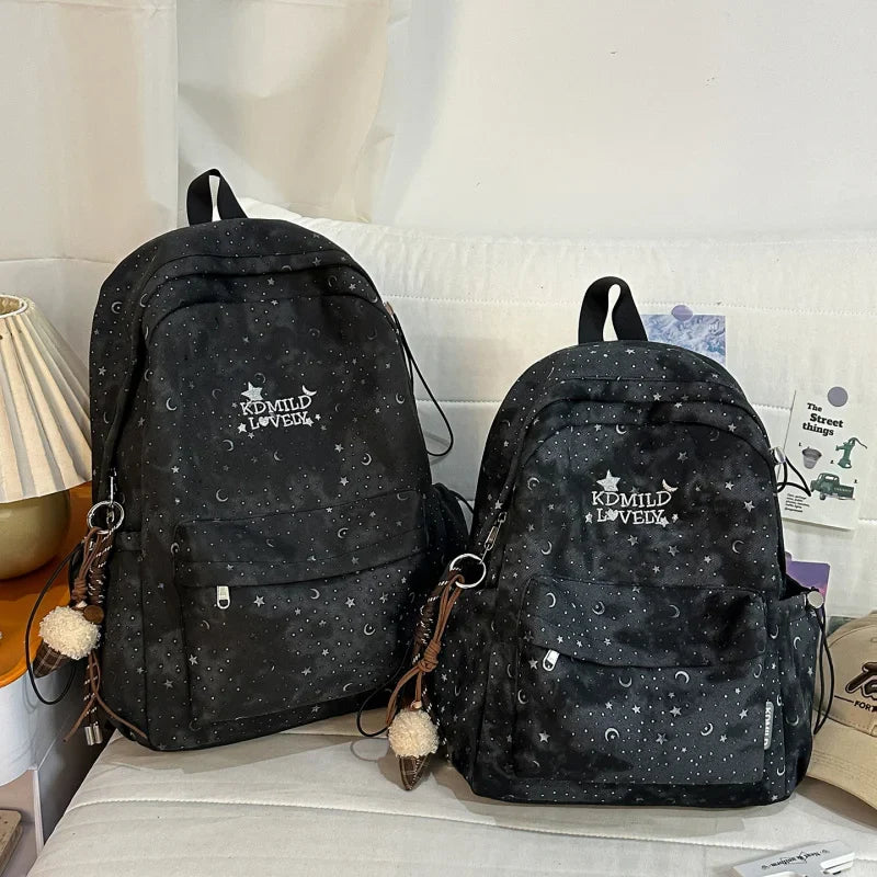 Nixie Tie-Dye Star Backpack – School & College Nylon Bag
