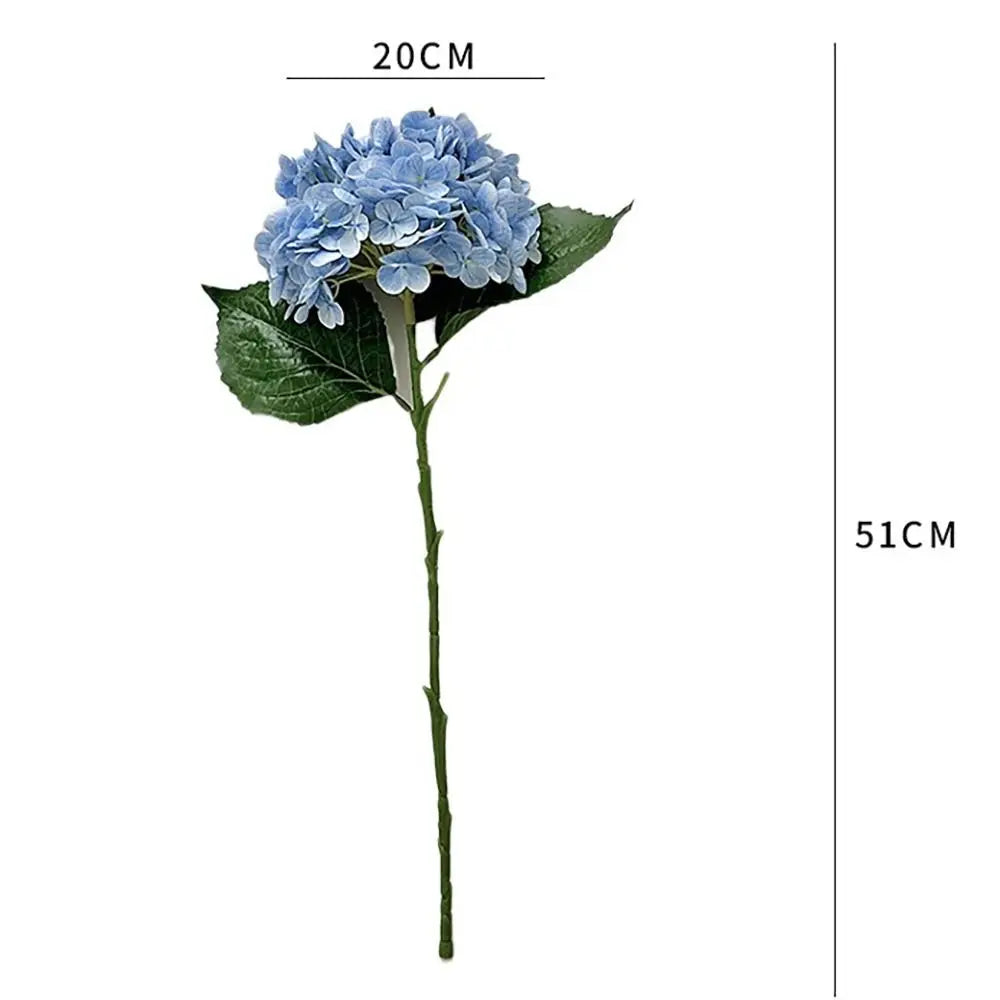 Large 3D Silk Hydrangea Artificial Flowers – Lifelike Fake Blooms
