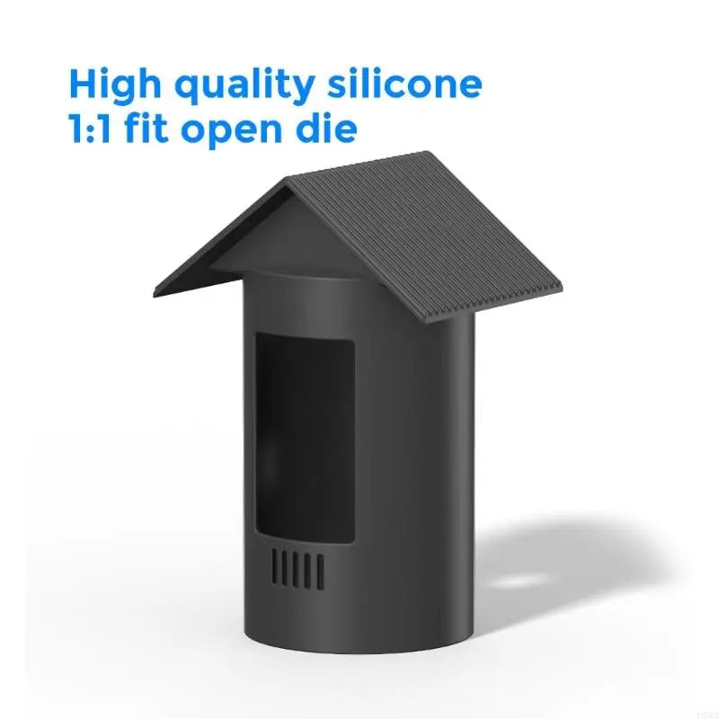 Silicone Camera Cover with Sunshade Roof – All-Weather Black
