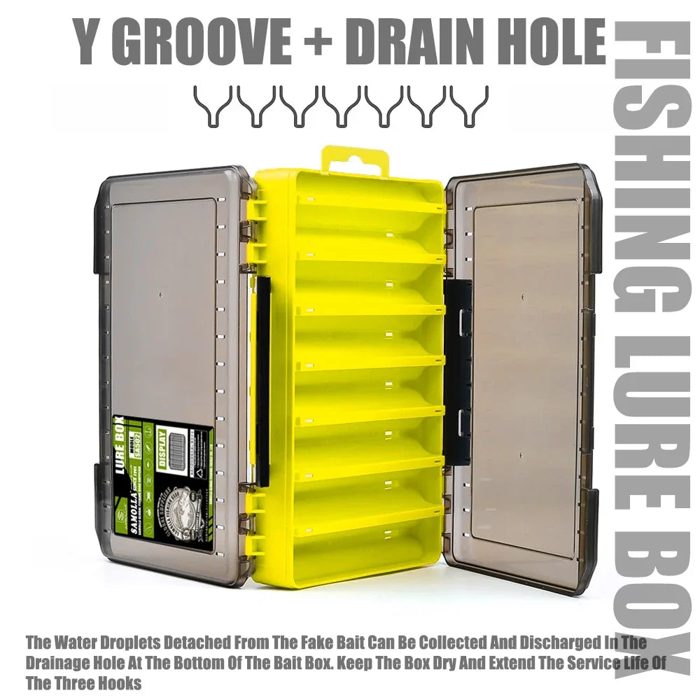 Double-Sided Fishing Tackle Box – Lure & Hook Organizer