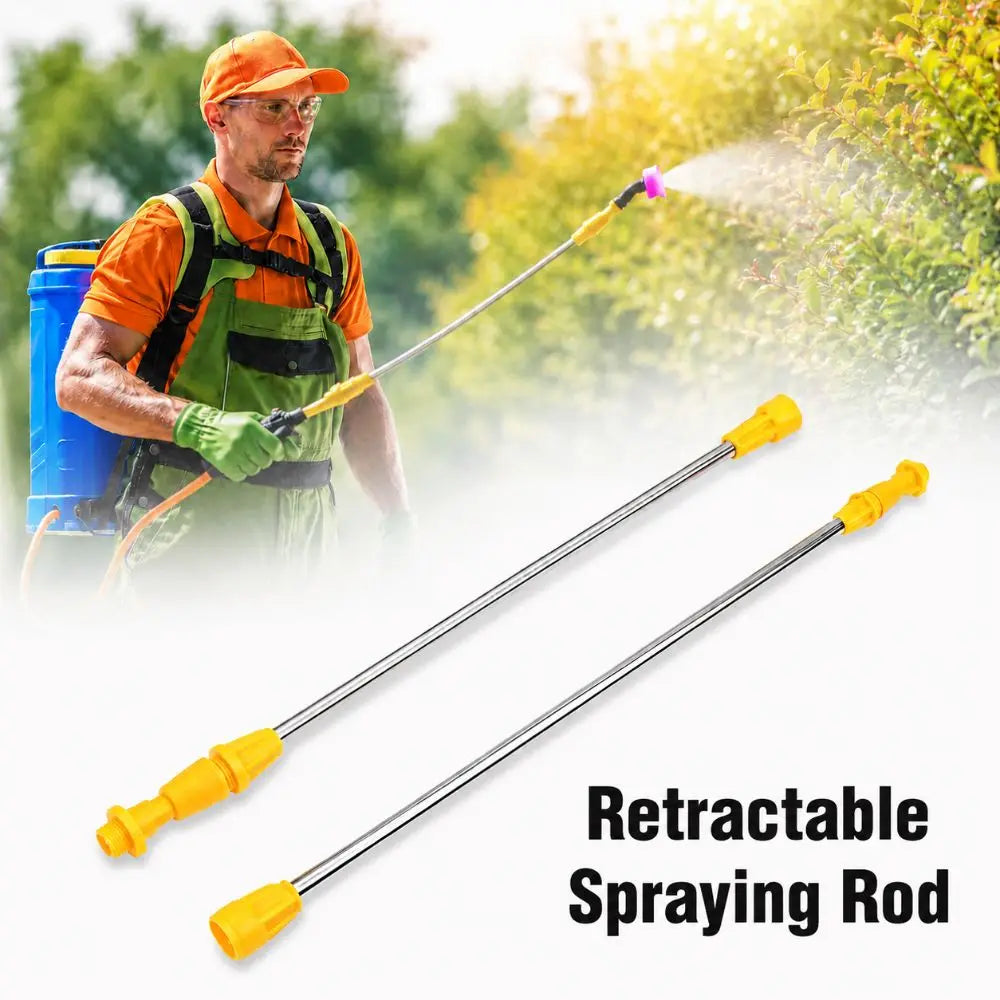 Retractable Garden Sprayer Rod 0.45–0.8m Stainless Steel Wand