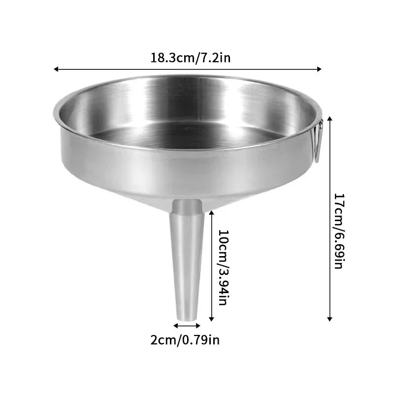 Stainless Steel Wide Mouth Funnel – Canning, Oil & Bar