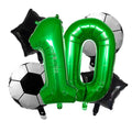 Soccer Birthday Balloon Kit – Foil Football & Number Balloons