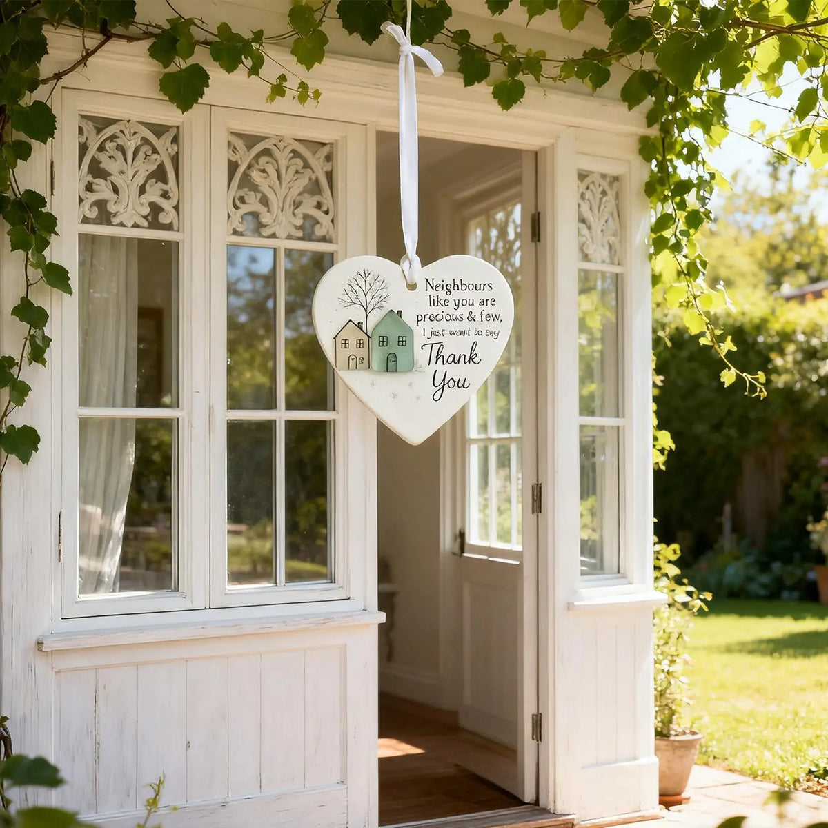 Neighbours Thank You Heart Acrylic Christmas Ornament Gift