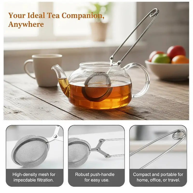 Stainless Steel Mesh Tea Infuser Ball – Reusable Loose Leaf Filter
