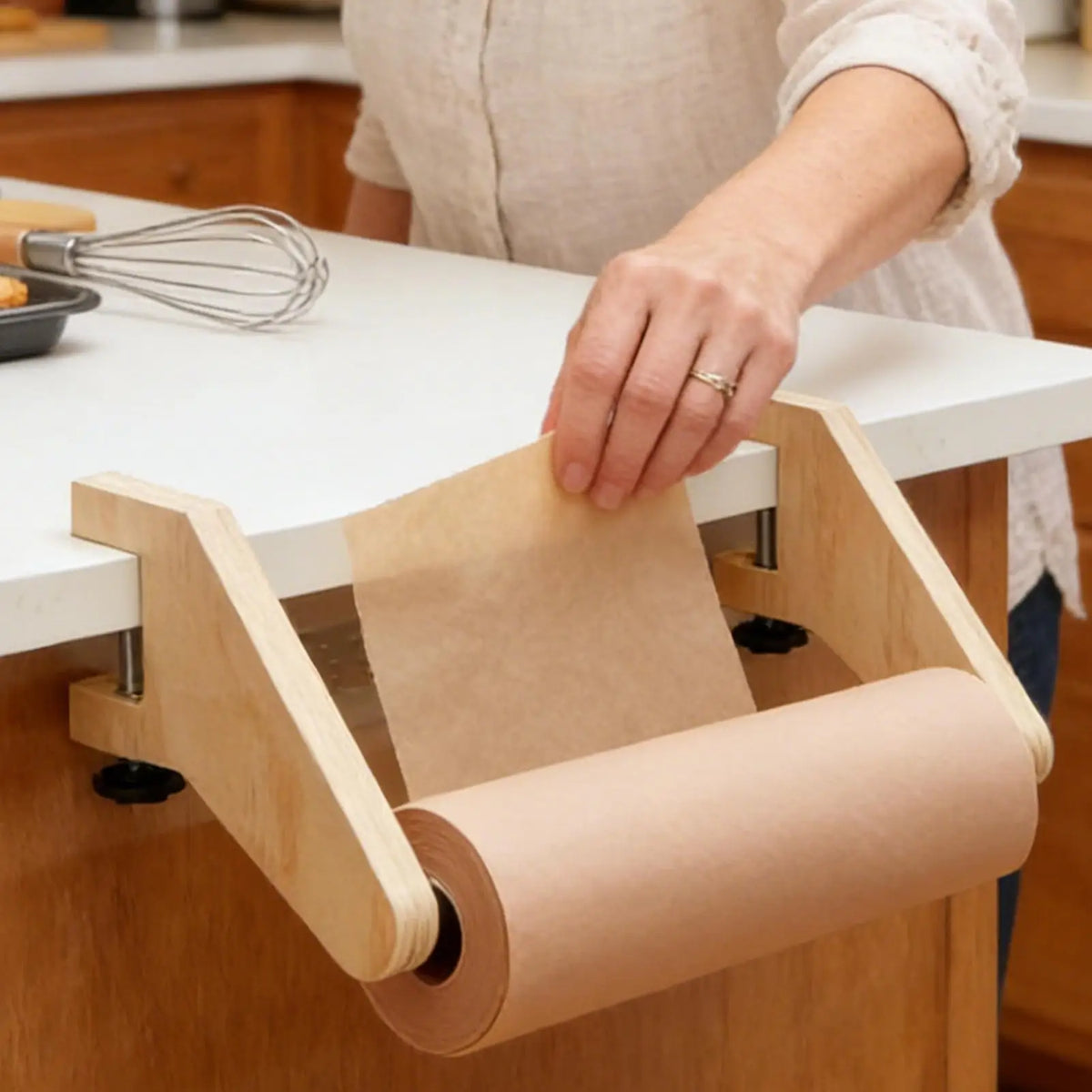 Wooden Craft Paper Roll Holder & Tabletop Drawing Easel